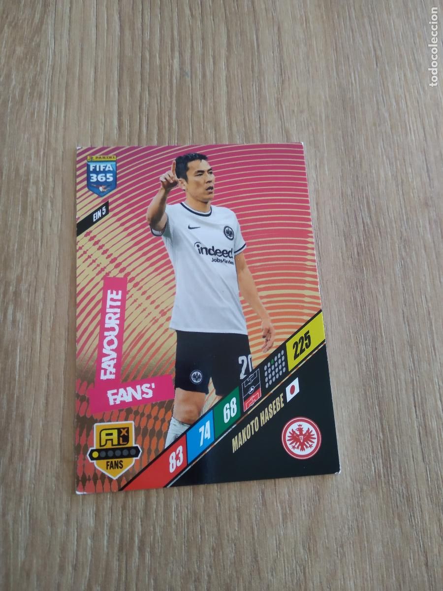 Cromos de F&uacute;tbol: EIN 5 MAKOTO HASEBE Eintracht Frankfurt CROMO FUTBOL PANINI ADRENALYN 23-24 FIFA 365 2023-2024