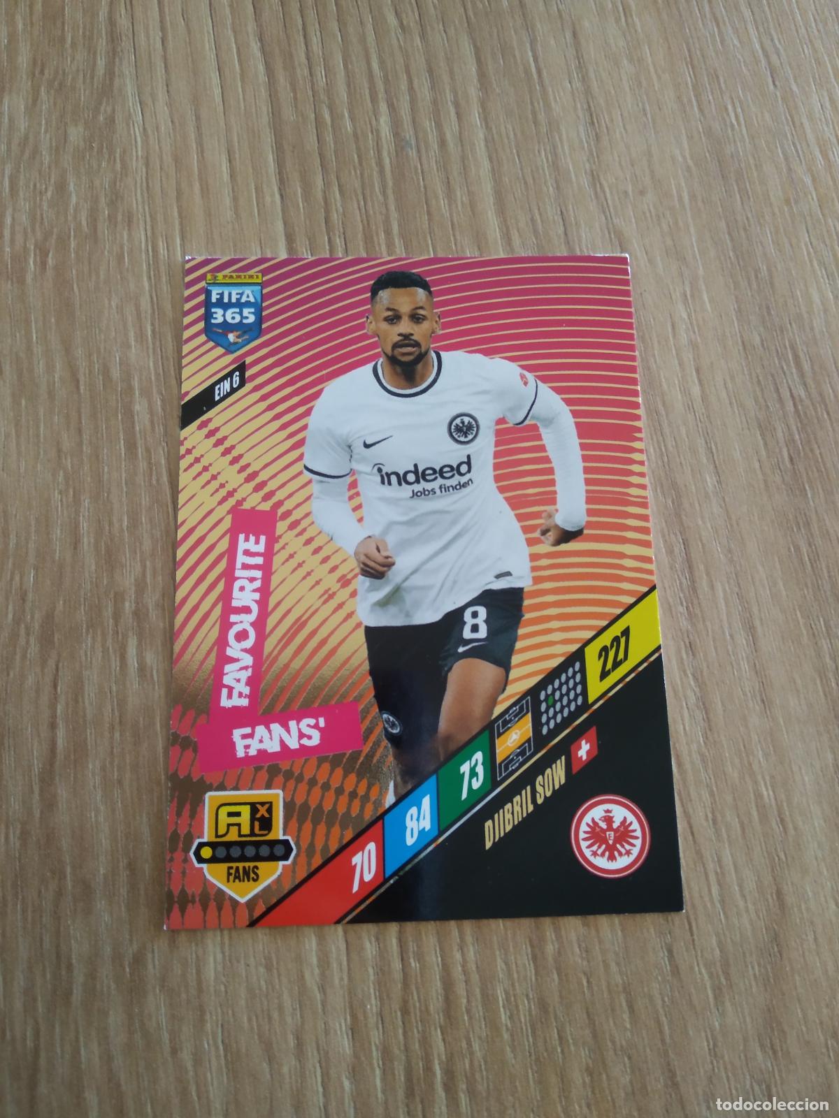 Cromos de F&uacute;tbol: EIN 6 DJIBRIL SOW Eintracht Frankfurt CROMO FUTBOL PANINI ADRENALYN 23-24 FIFA 365 2023-2024