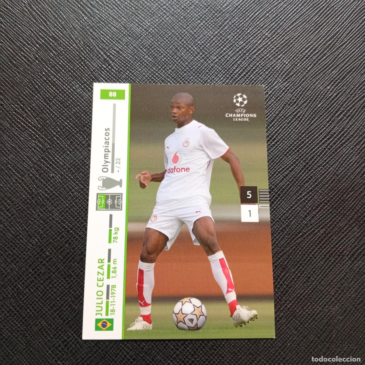 Cromos de F&uacute;tbol: 88 JULIO CEZAR OLYMPIACOS PANINI TRADING CARDS UEFA CHAMPIONS LEAGUE 2007 2008 - (MD2002-3) PG34 B