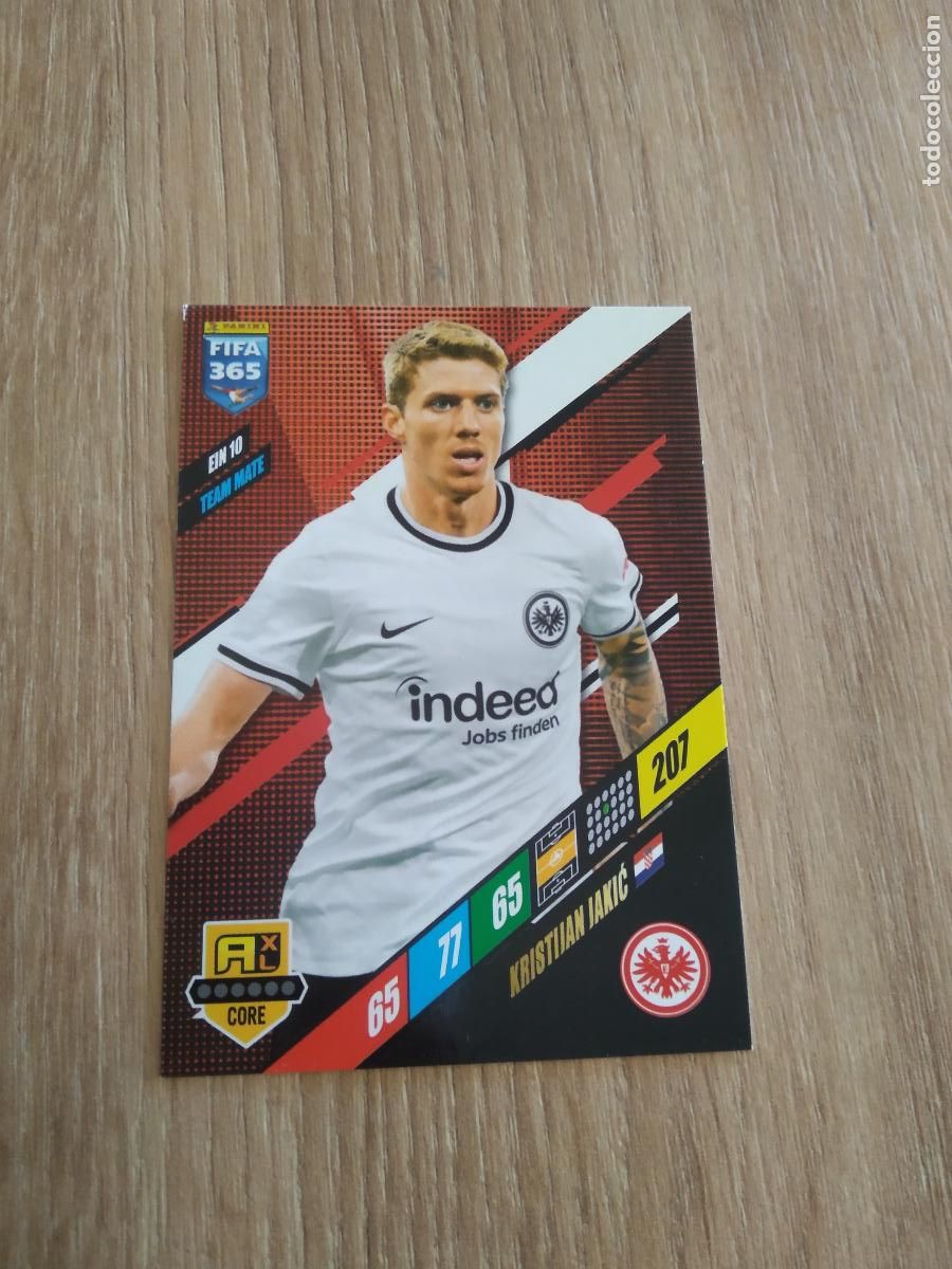 Cromos de F&uacute;tbol: EIN 10 KRISTIJAN JAKIC Eintracht Frankfurt CROMO FUTBOL PANINI ADRENALYN 23-24 FIFA 365 2023-2024