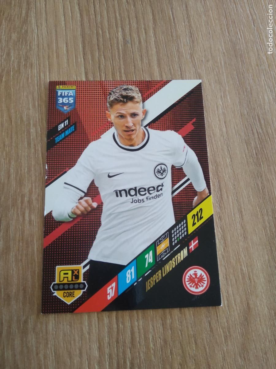 Cromos de F&uacute;tbol: EIN 11 JESPER LINDSTROM Eintracht Frankfurt CROMO FUTBOL PANINI ADRENALYN 23-24 FIFA 365 2023-2024