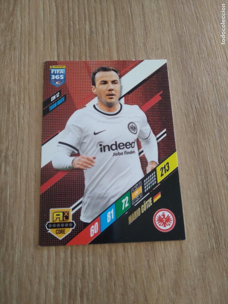 Cromos de F&uacute;tbol: EIN 12 MARIO GOTZE Eintracht Frankfurt CROMO FUTBOL PANINI ADRENALYN 23-24 FIFA 365 2023-2024