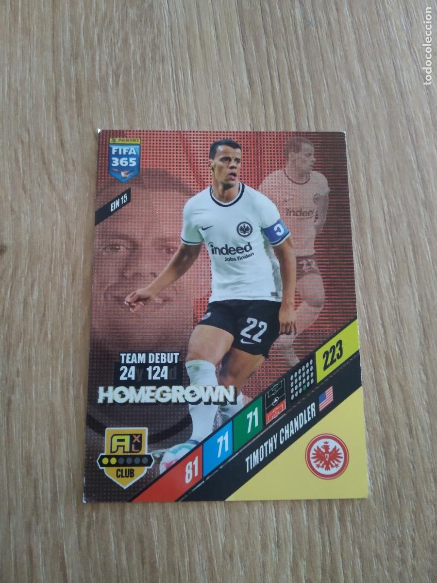 Cromos de F&uacute;tbol: EIN 15 TIMOTHY CHANDLER Eintracht Frankfurt CROMO FUTBOL PANINI ADRENALYN 23-24 FIFA 365 2023-2024