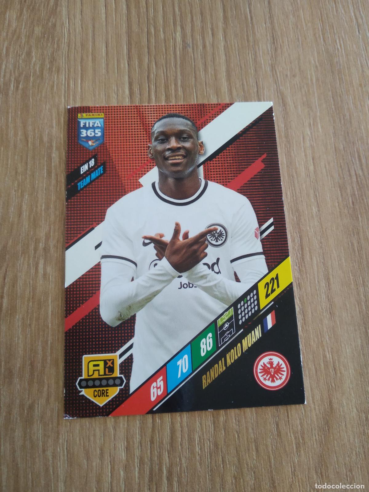 Cromos de F&uacute;tbol: EIN 18 KOLO MUANI Eintracht Frankfurt CROMO FUTBOL PANINI ADRENALYN 23-24 FIFA 365 2023-2024
