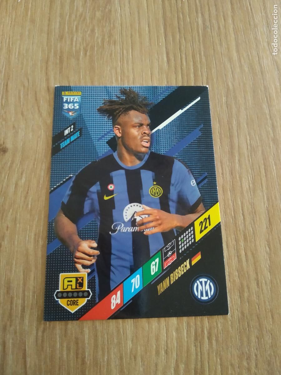 Cartes &agrave; collectionner de Football: INT 2 YANN BISSECK INTER MILAN CROMO FUTBOL PANINI ADRENALYN 23-24 FIFA 365 2023-2024