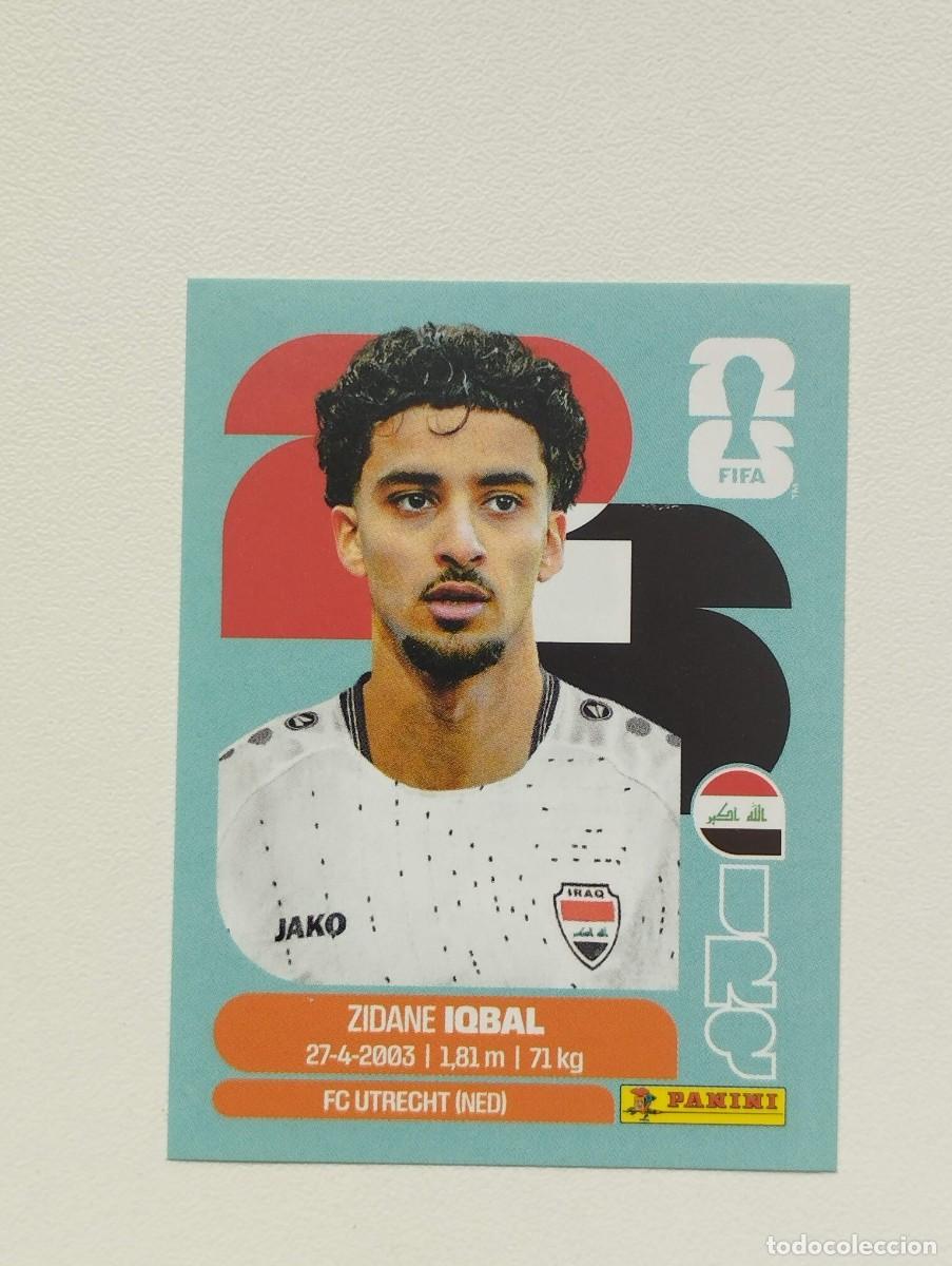 Cromos de F&uacute;tbol: CROMO STICKER WORLD CUP 2026 MUNDIAL 26 PANINI IRAQ IRQ9 IRQ 9 ZIDANE IQBAL