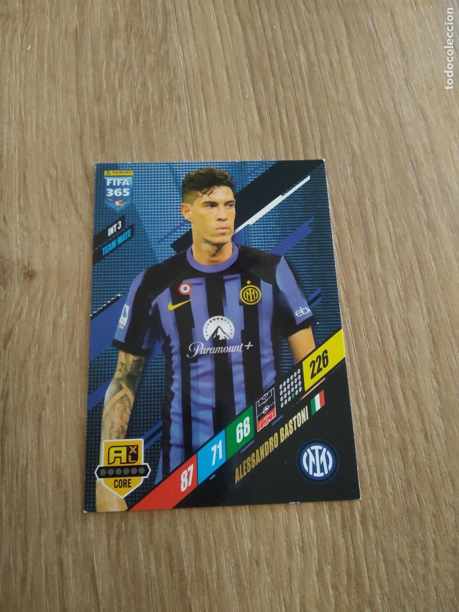 Cromos de F&uacute;tbol: INT 3 BASTONI INTER MILAN CROMO FUTBOL PANINI ADRENALYN 23-24 FIFA 365 2023-2024