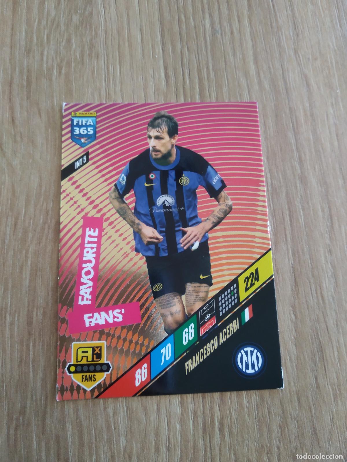 Cromos de F&uacute;tbol: INT 5 FRANCESCO ACERBI INTER MILAN CROMO FUTBOL PANINI ADRENALYN 23-24 FIFA 365 2023-2024