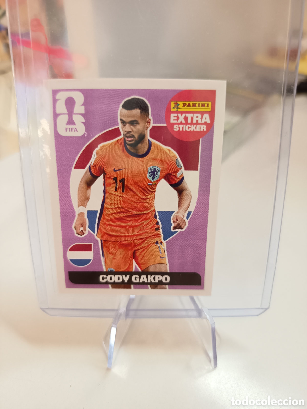 Cromos de F&uacute;tbol: EXTRA STICKER MUNDIAL WORLD CUP 2026 ROSA CODY GAKPO