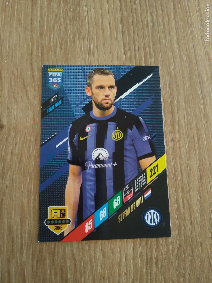 Cromos de F&uacute;tbol: INT 7 STEFAN DE VRIJ INTER MILAN CROMO FUTBOL PANINI ADRENALYN 23-24 FIFA 365 2023-2024