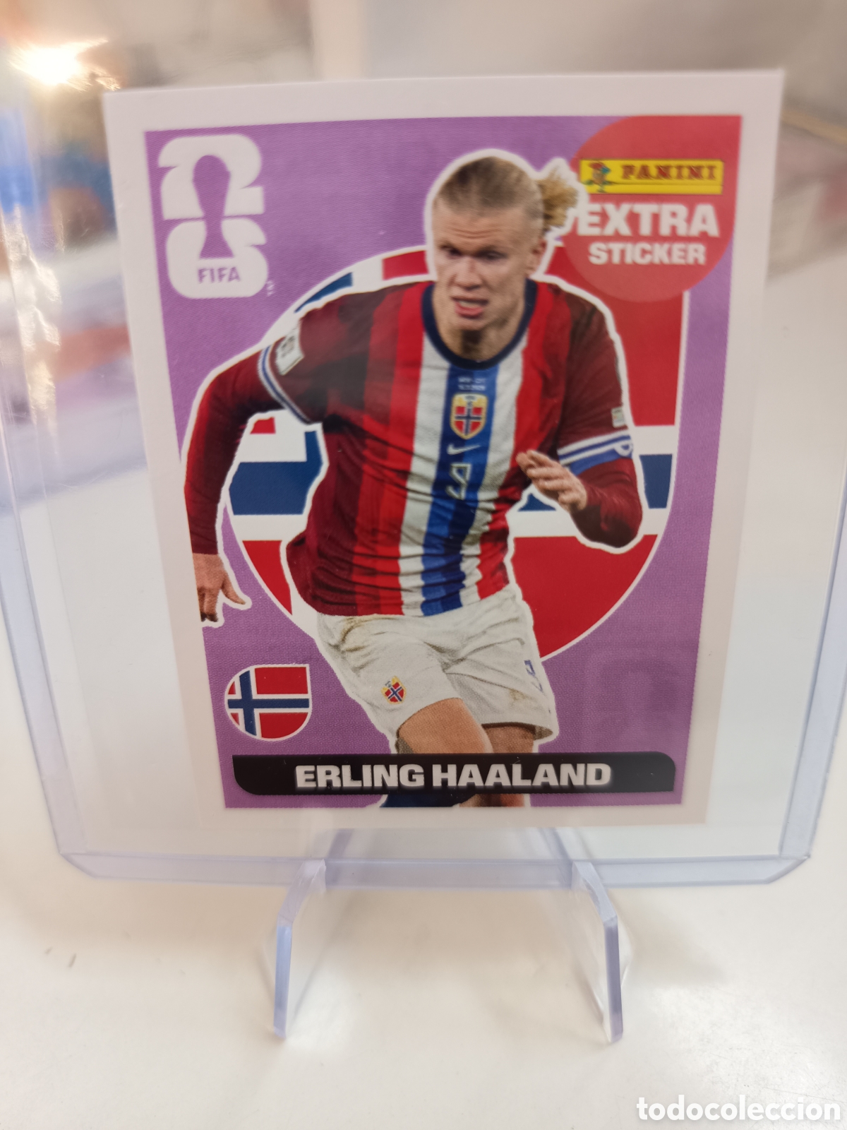 Cromos de F&uacute;tbol: EXTRA STICKER MUNDIAL WORLD CUP 2026 ROSA ERLING HAALAND