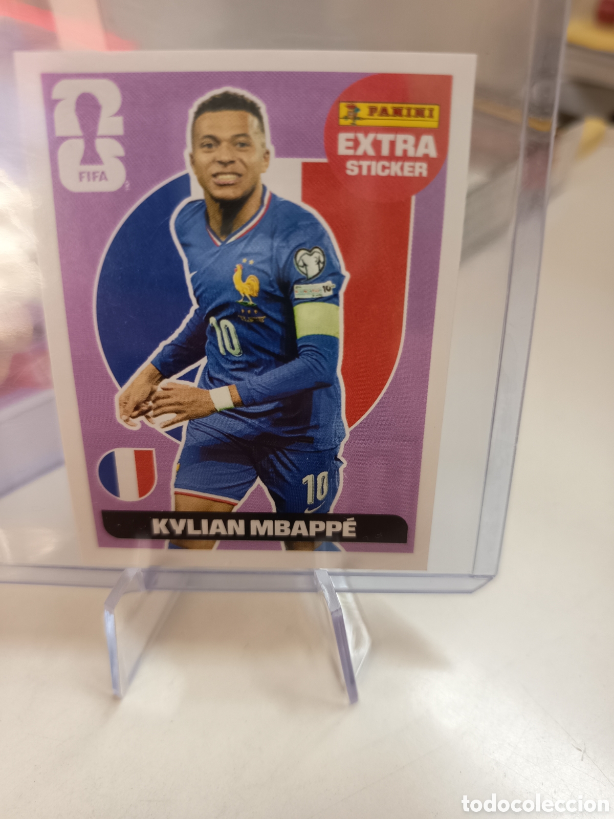 Cromos de F&uacute;tbol: EXTRA STICKER MUNDIAL WORLD CUP 2026 ROSA KYLIAN MBAPPE
