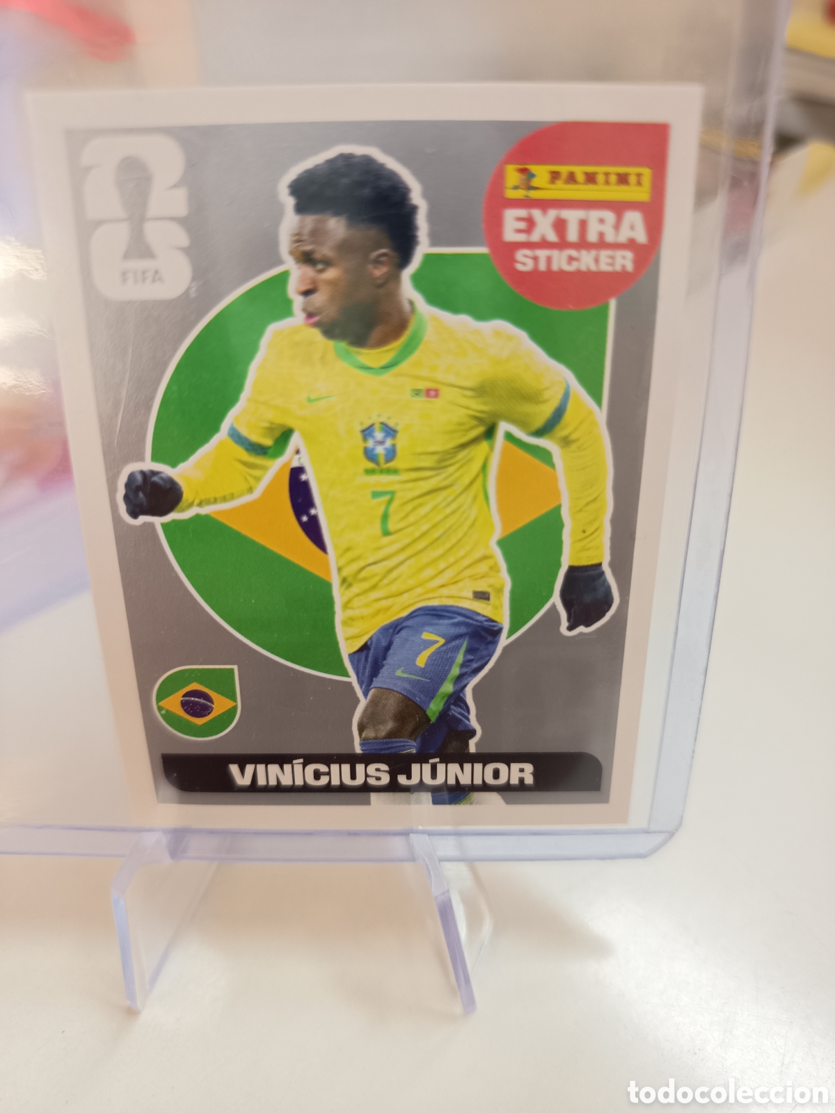 Football Stickers: EXTRA STICKER MUNDIAL WORLD CUP 2026 PLATA VINICIUS JUNIOR