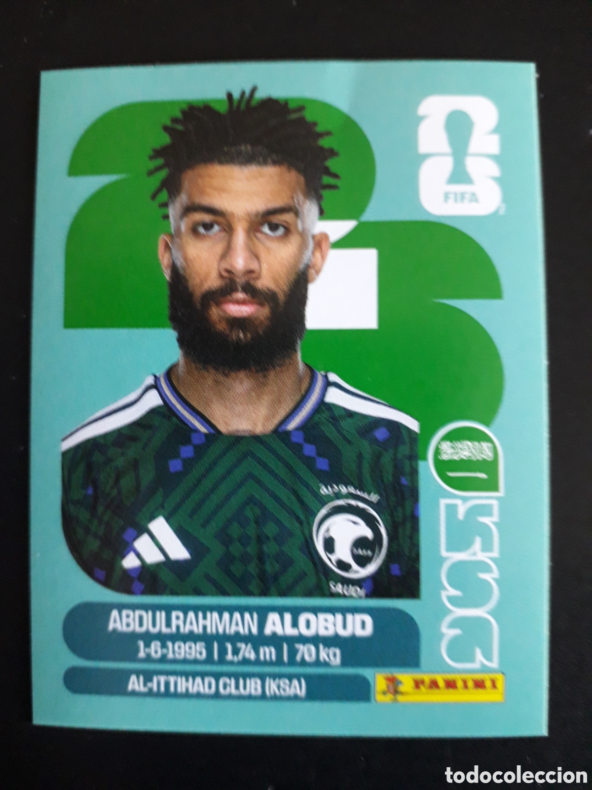 Cromos de F&uacute;tbol: ALOBUD ARABIA SAUD&Iacute; KSA 17 MUNDIAL F&Uacute;TBOL 2026 FIFA WORLD CUP PANINI SIN PEGAR PEDIDO M&Iacute;NIMO 3&euro;