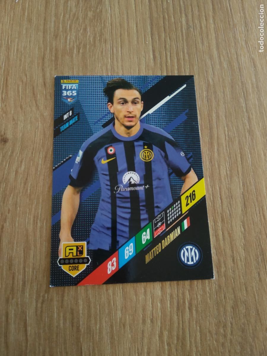 Cromos de F&uacute;tbol: INT 8 MATTEO DARMIAN INTER MILAN CROMO FUTBOL PANINI ADRENALYN 23-24 FIFA 365 2023-2024
