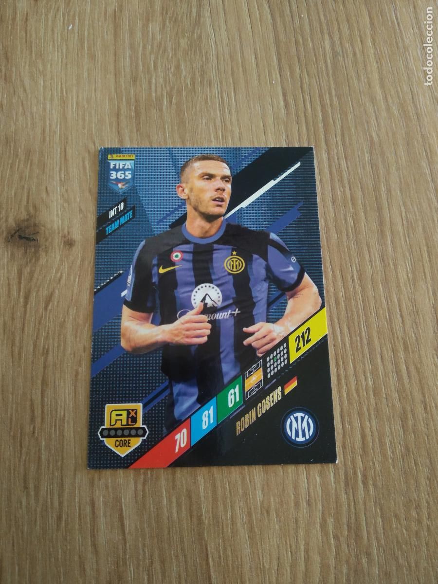 Cartes &agrave; collectionner de Football: INT 10 ROBIN GOSENS INTER MILAN CROMO FUTBOL PANINI ADRENALYN 23-24 FIFA 365 2023-2024