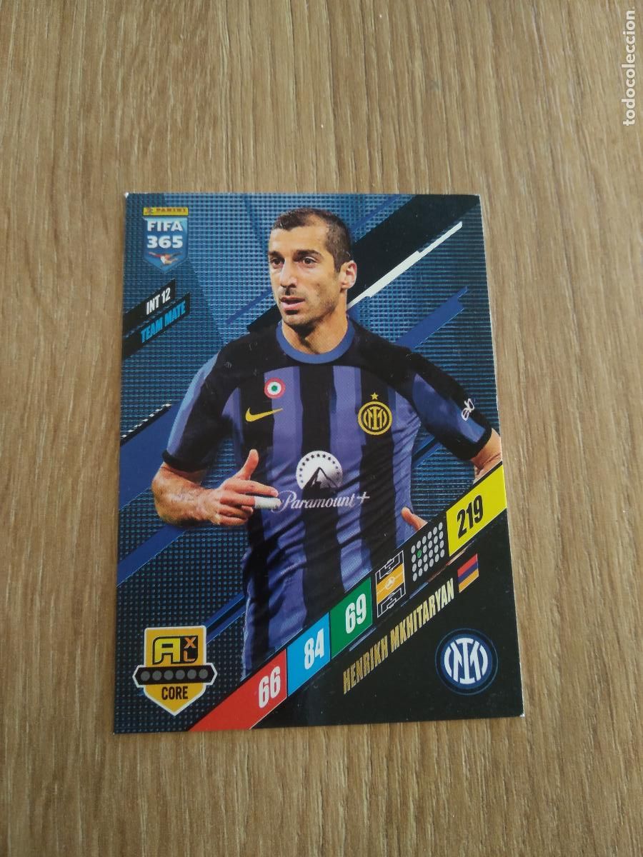 Cartes &agrave; collectionner de Football: INT 12 MKHITARYAN INTER MILAN CROMO FUTBOL PANINI ADRENALYN 23-24 FIFA 365 2023-2024
