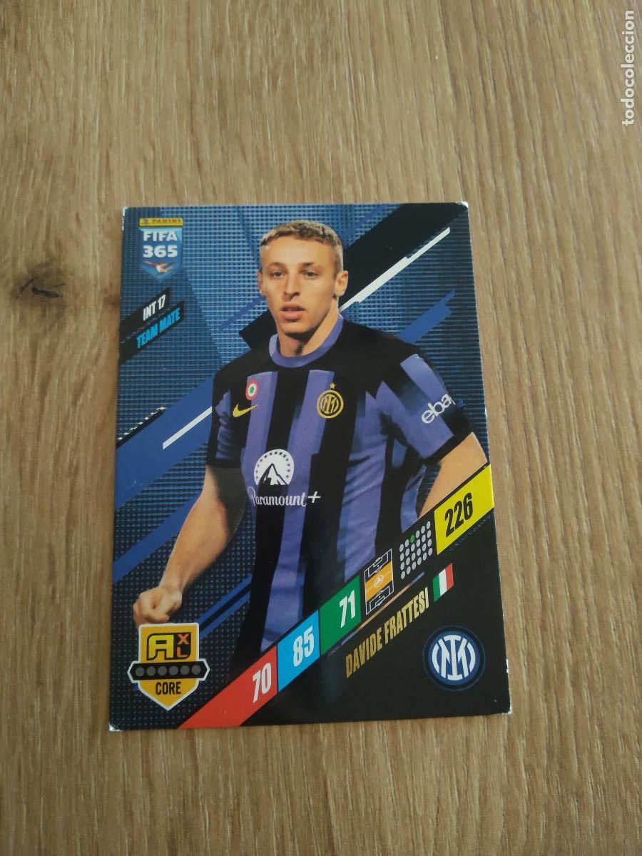 Cromos de F&uacute;tbol: INT 17 DAVIDE FRATTESI INTER MILAN CROMO FUTBOL PANINI ADRENALYN 23-24 FIFA 365 2023-2024