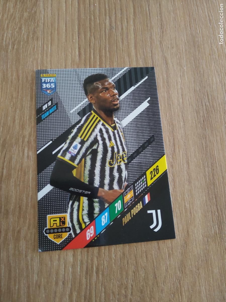 Cromos de F&uacute;tbol: JUV 10 POGBA JUVENTUS TURIN CROMO FUTBOL PANINI ADRENALYN 23-24 FIFA 365 2023-2024