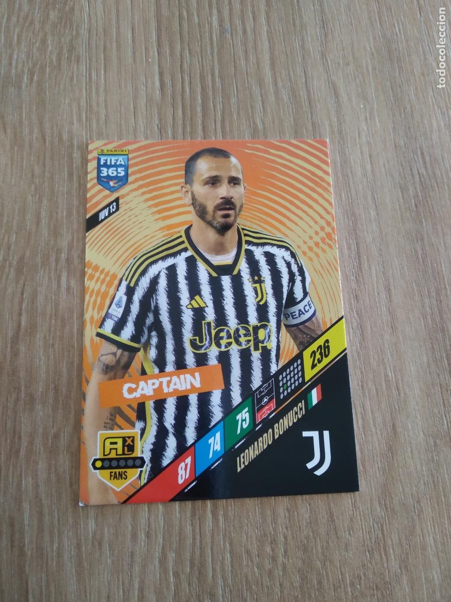Cromos de F&uacute;tbol: JUV 13 BONUCCI JUVENTUS TURIN CROMO FUTBOL PANINI ADRENALYN 23-24 FIFA 365 2023-2024