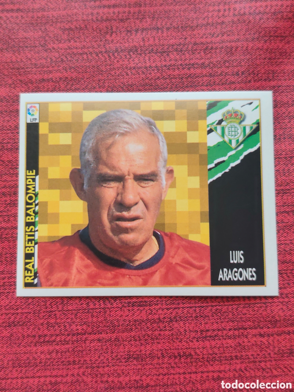 Cromos de F&uacute;tbol: COLOCA LUIS ARAGON&Eacute;S REAL BETIS EDICIONES ESTE 1997 1998