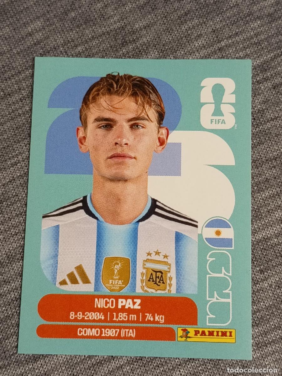 Cromos de F&uacute;tbol: NICO PAZ ARG 14 STICKER MUNDIAL 2026 PANINI FIFA WORLD CUP NUEVO