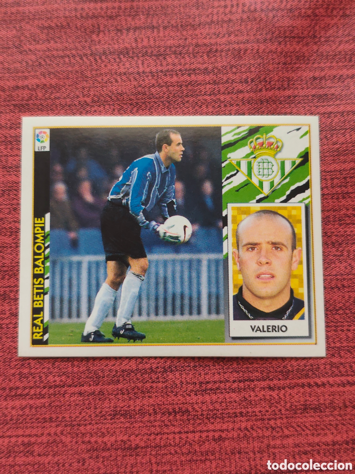 Cromos de F&uacute;tbol: COLOCA VALERIO REAL BETIS EDICIONES ESTE 1997 1998