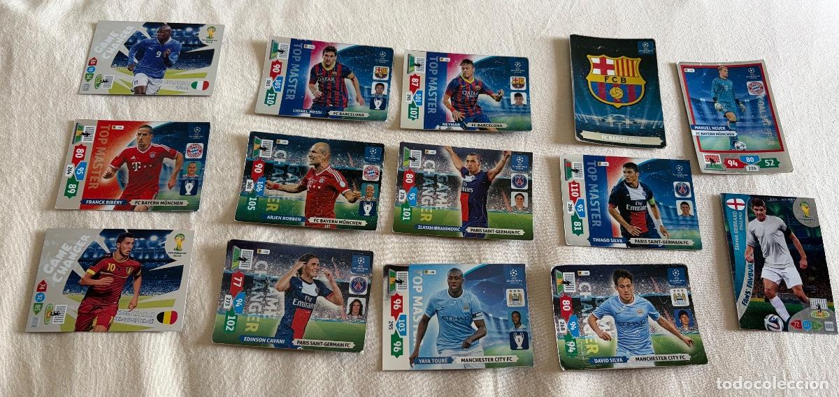 Cromos de F&uacute;tbol: Lote Adrenalyn Messi Neymar Champions