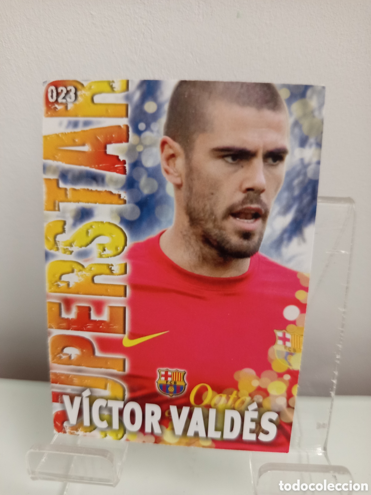 Figurine di Calcio: ❇️ CROMO ⚽ V&Iacute;CTOR VALD&Eacute;S BARCELONA 23 SUPERSTAR FICHAS LIGA QUIZ GAME 2014 13 14 2013 MUNDICROMO ❇️