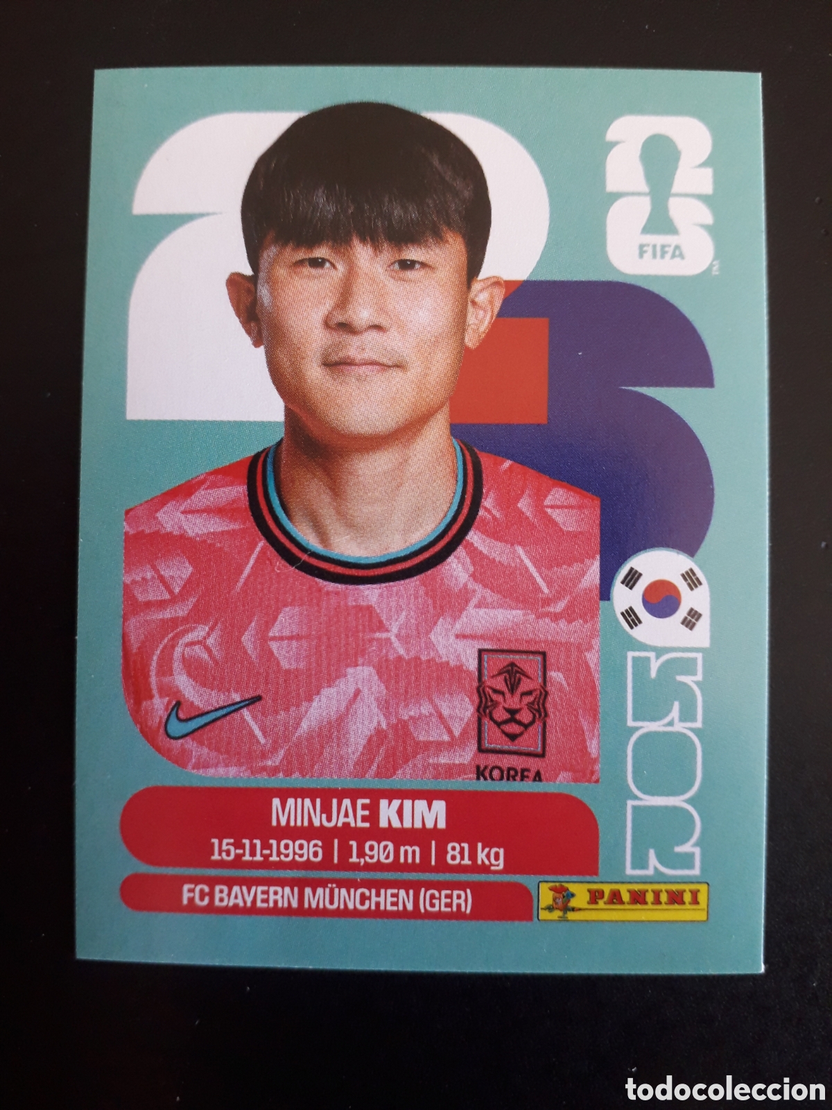 Cromos de F&uacute;tbol: KIM COREA DEL SUR KOR 4 MUNDIAL F&Uacute;TBOL 2026 FIFA WORLD CUP PANINI SIN PEGAR PEDIDO M&Iacute;NIMO 3&euro;
