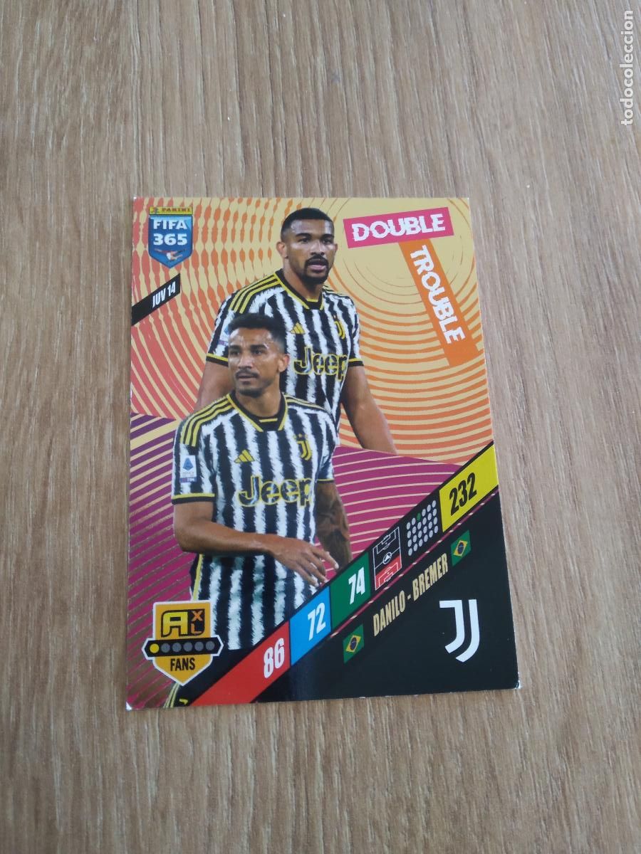 Cromos de F&uacute;tbol: JUV 14 DANILO BREMER JUVENTUS TURIN CROMO FUTBOL PANINI ADRENALYN 23-24 FIFA 365 2023-2024
