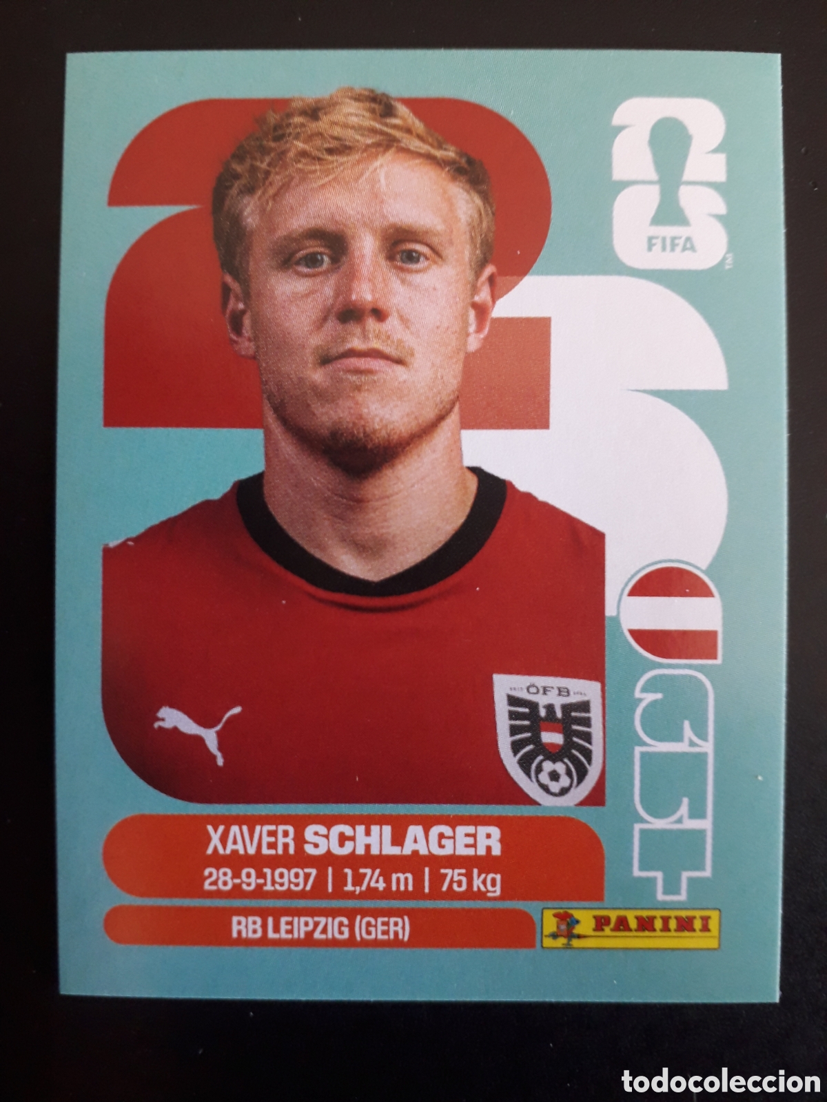 Cromos de F&uacute;tbol: SCHLAGER AUSTRIA AUT 10 MUNDIAL F&Uacute;TBOL 2026 FIFA WORLD CUP PANINI SIN PEGAR PEDIDO M&Iacute;NIMO 3&euro;