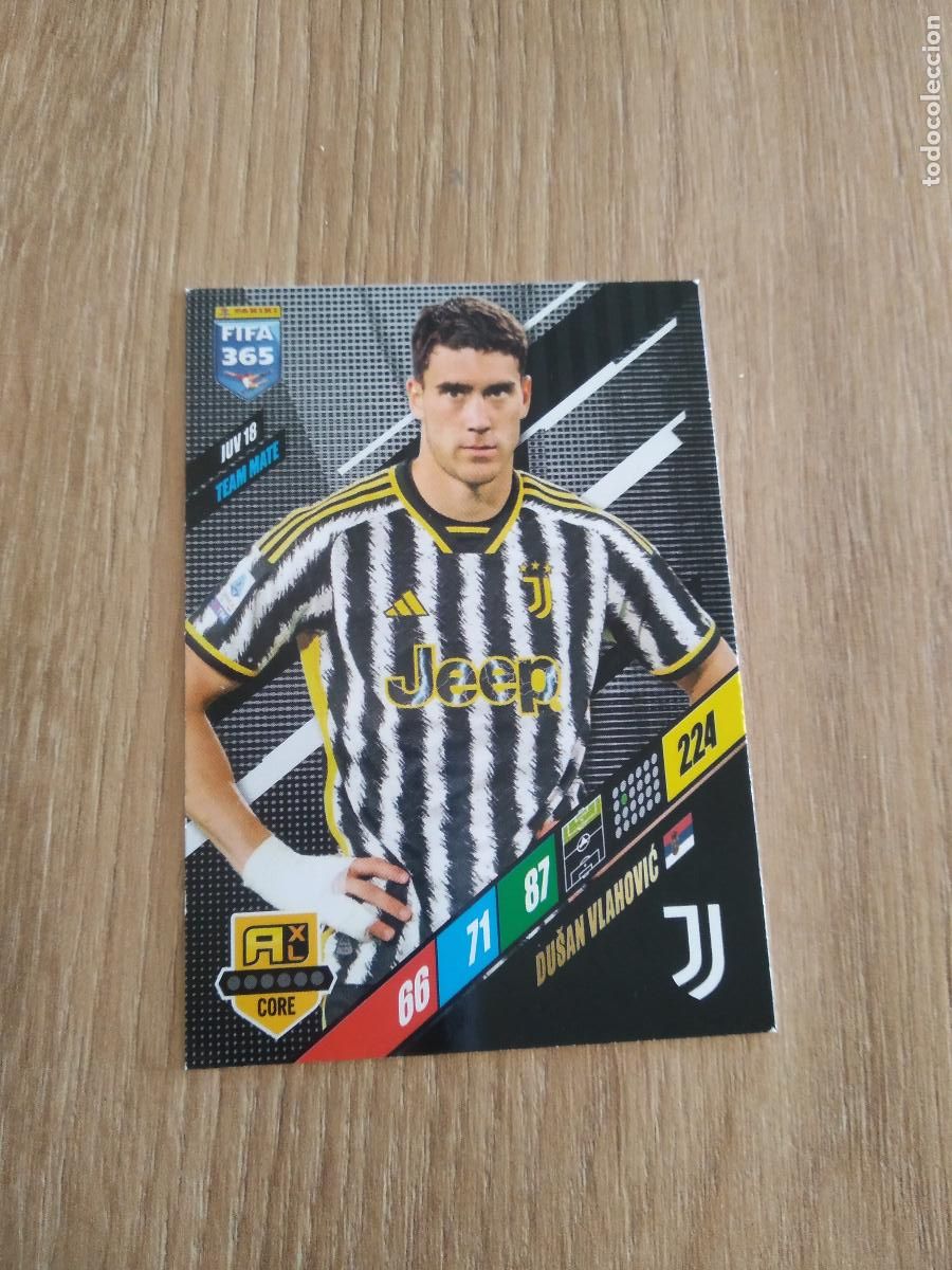 Cromos de F&uacute;tbol: JUV 18 VLAHOVIC JUVENTUS TURIN CROMO FUTBOL PANINI ADRENALYN 23-24 FIFA 365 2023-2024