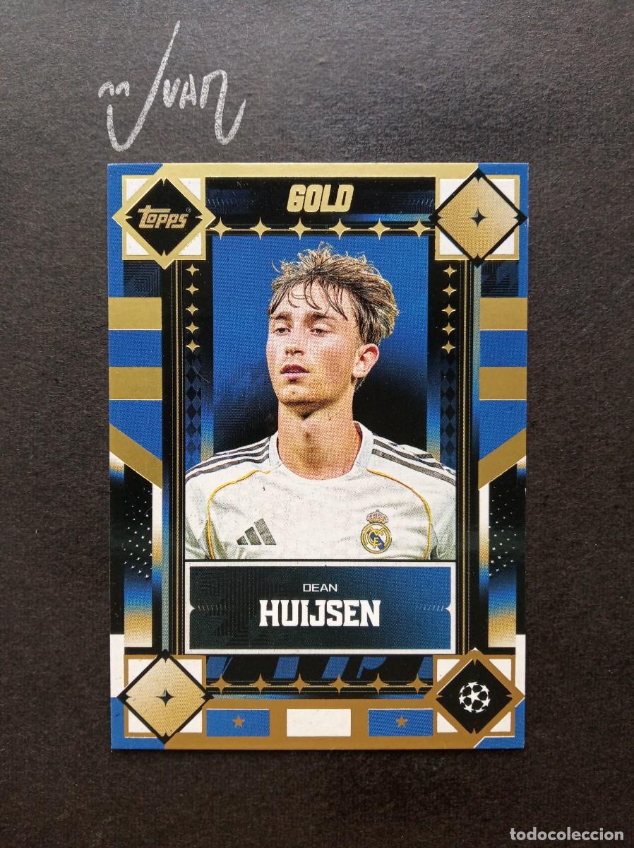 Cromos de F&uacute;tbol: GOLD DEAN HUIJSEN REAL MADRID ESPA&Ntilde;A ⚽ TOPPS &reg; GOLD UCC UEFA CLUB COMPETITIONS 2025 2026 25 26 NUEVO