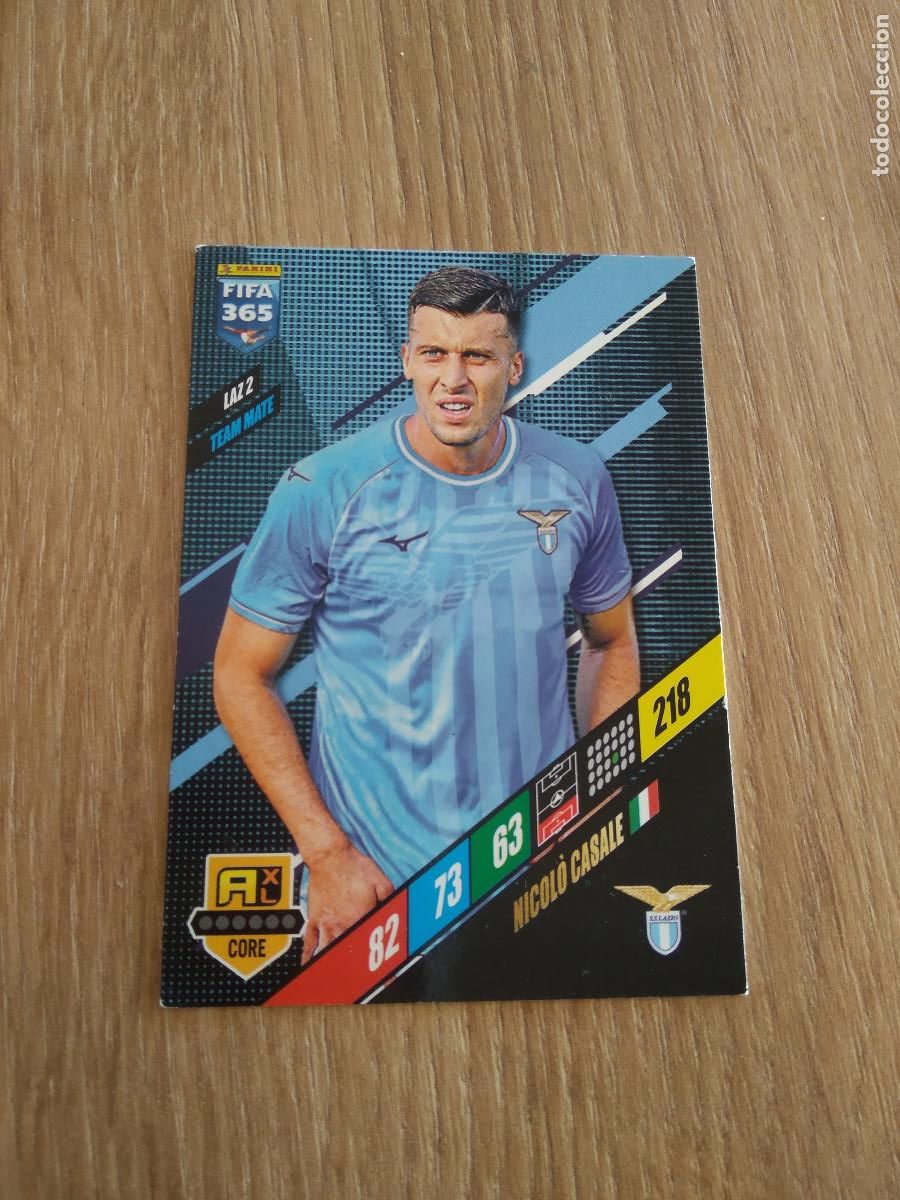 Cromos de F&uacute;tbol: LAZ 2 NICOLO CASALE LAZIO CROMO FUTBOL PANINI ADRENALYN 23-24 FIFA 365 2023-2024