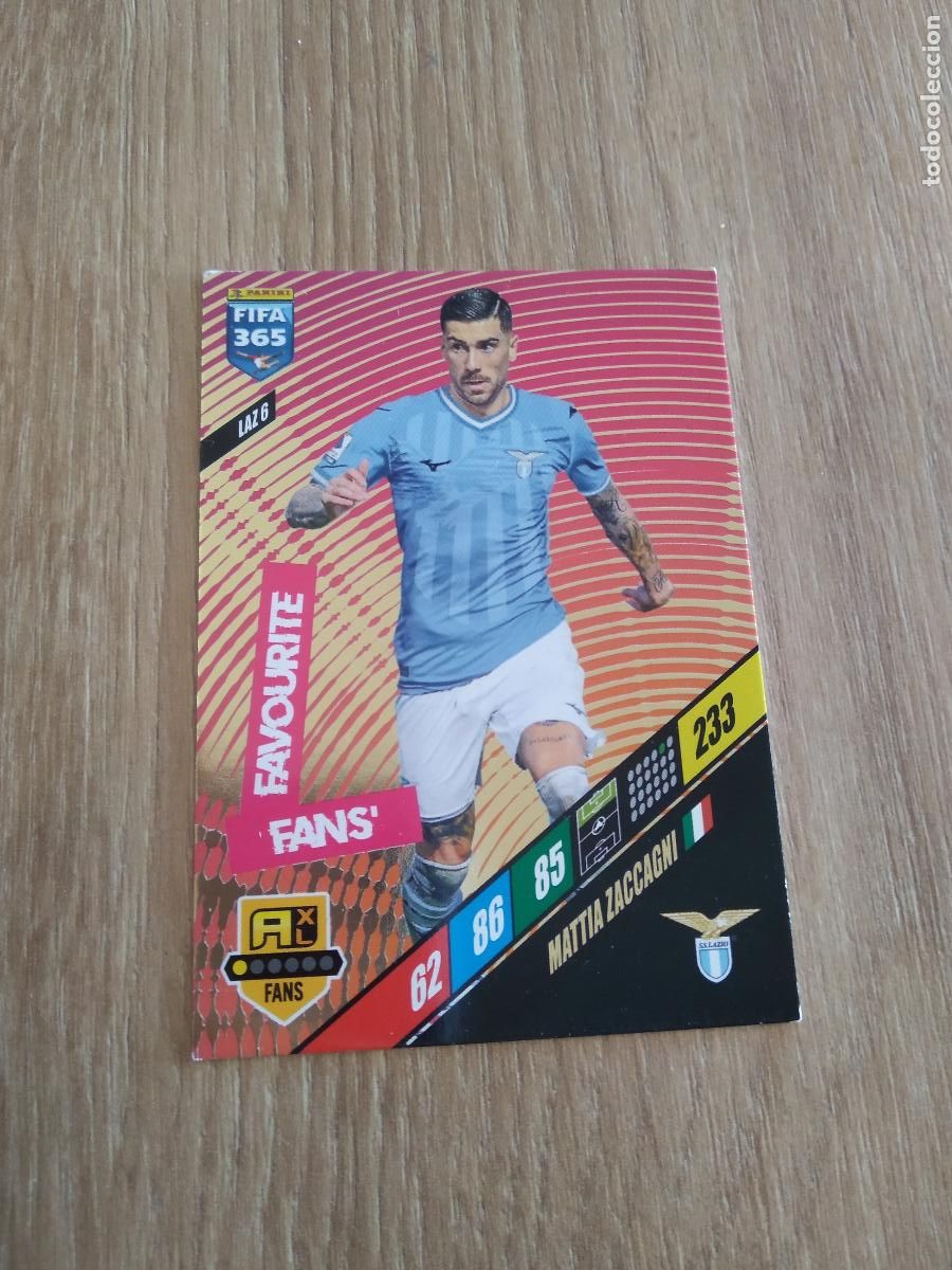 Cromos de F&uacute;tbol: LAZ 6 MATTIA ZACCAGNI LAZIO CROMO FUTBOL PANINI ADRENALYN 23-24 FIFA 365 2023-2024