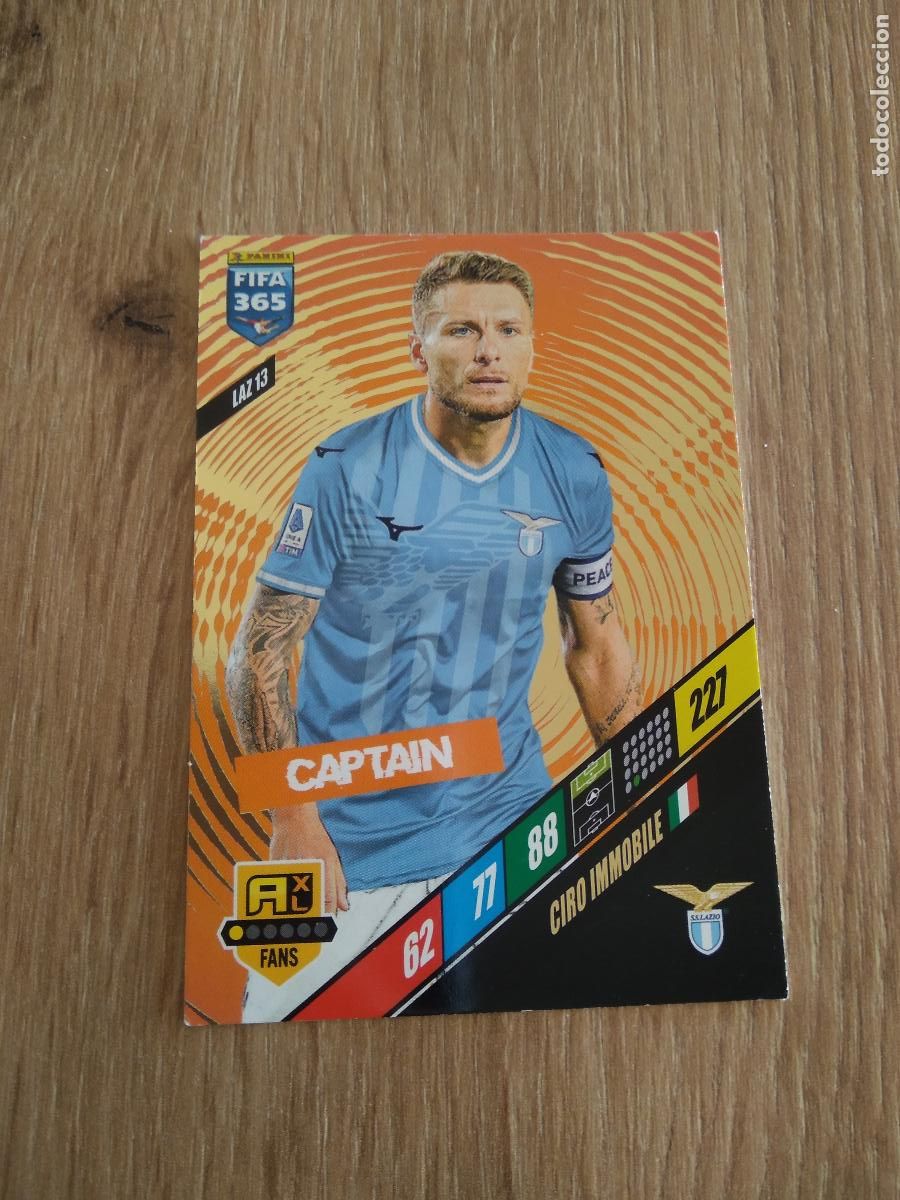 Cromos de F&uacute;tbol: LAZ 13 CIRO IMMOBILE LAZIO CROMO FUTBOL PANINI ADRENALYN 23-24 FIFA 365 2023-2024