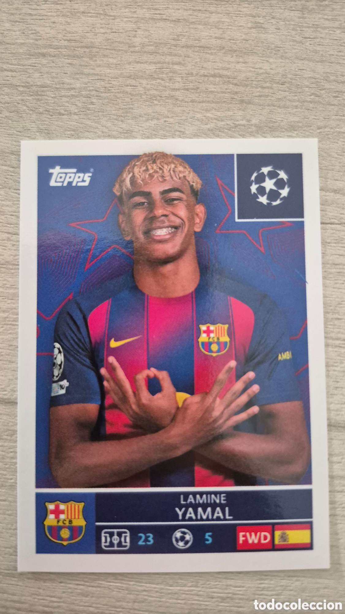 Cromos de F&uacute;tbol: Lamine Yamal Topps Champions League 2025/26