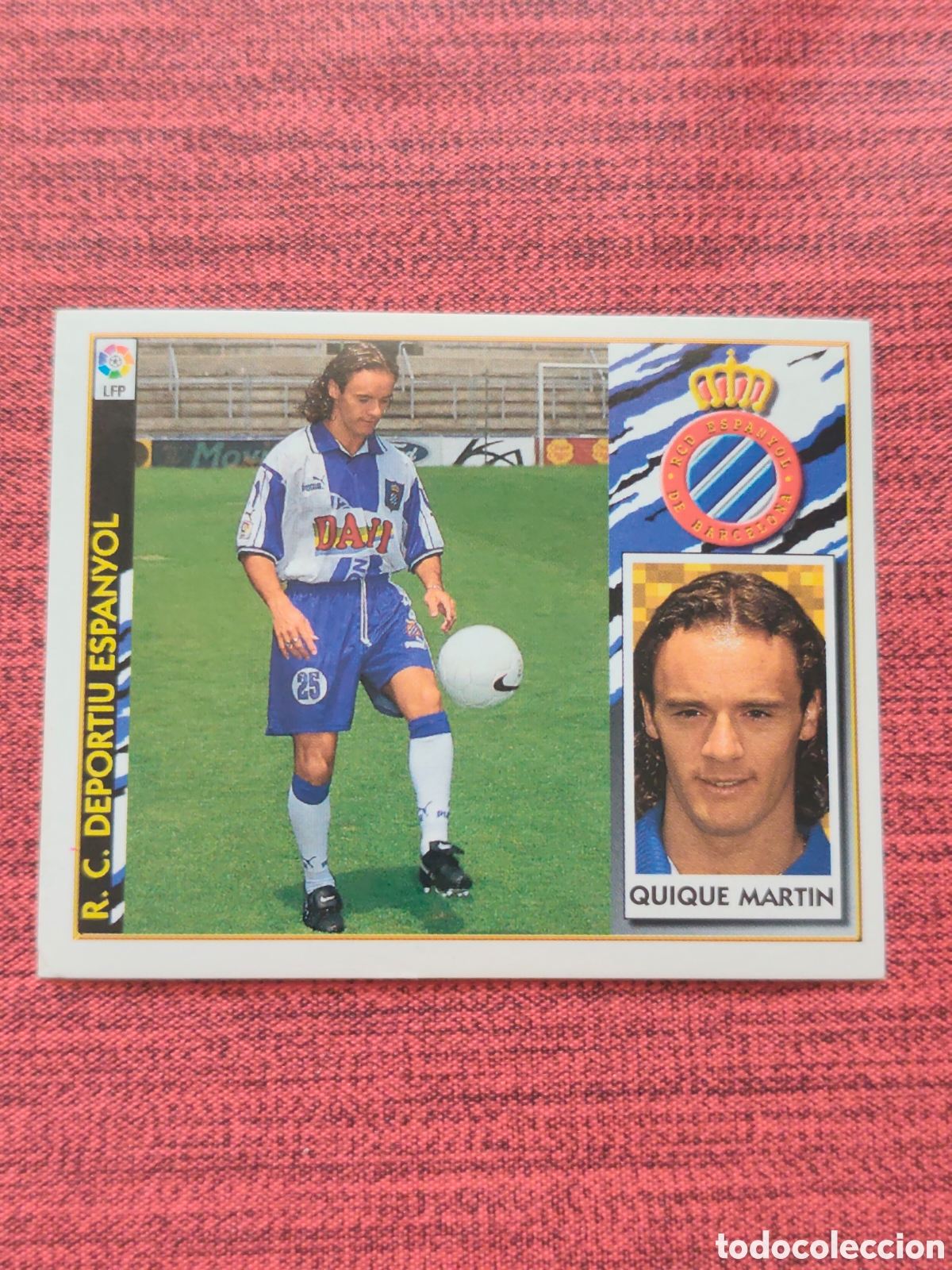 Cromos de F&uacute;tbol: COLOCA QUIQUE MARTIN ESPANYOL EDICIONES ESTE 1997 1998