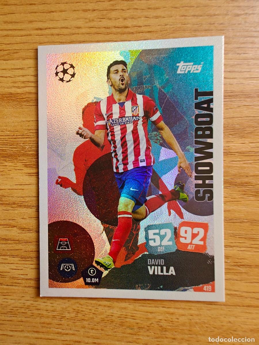 Cromos de F&uacute;tbol: David Villa 419 Match Attax 25 26 Showboat Atl&eacute;tico de Madrid 2025 2026