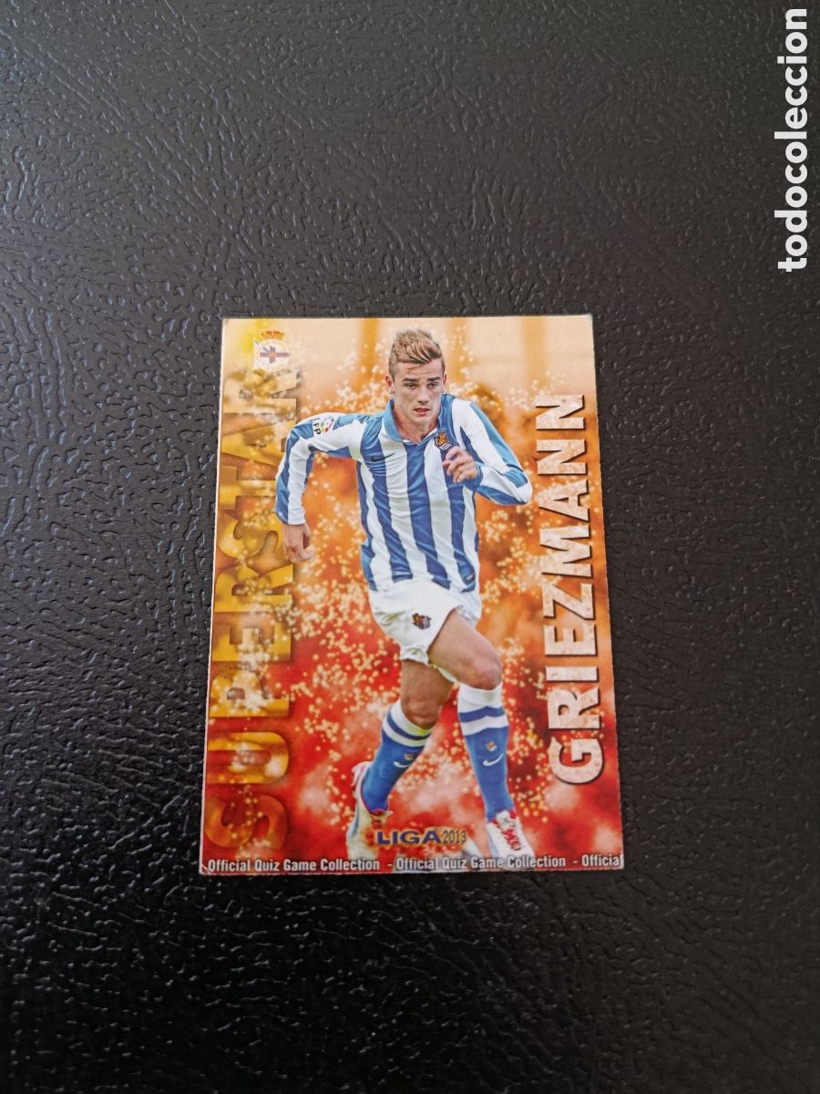 Cromos de F&uacute;tbol: TRADING CARD FUTBOL GRIEZMANN REAL SOCIEDAD MATE ERROR N&ordm; 321 FICHAS LIGA MUNDICROMO 2012-2013/12-13