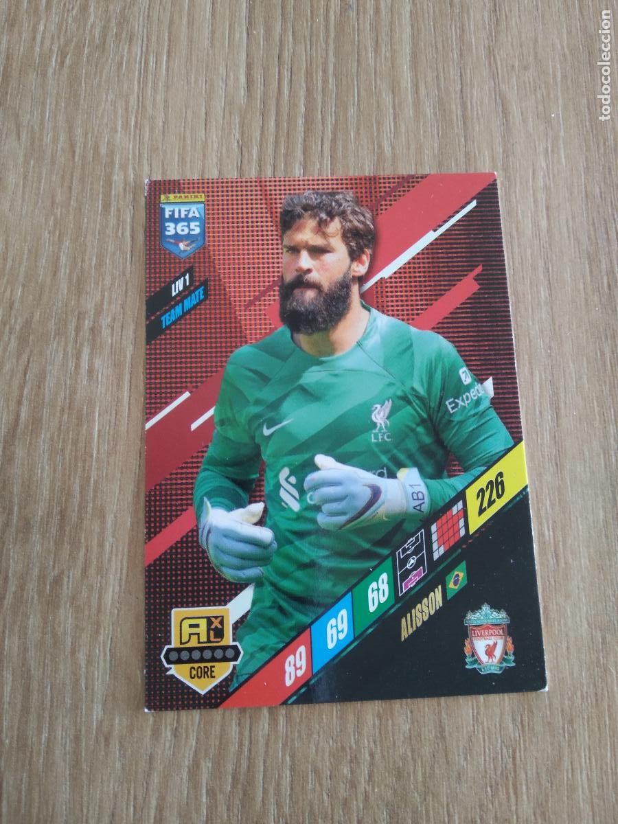 Cromos de F&uacute;tbol: LIV 1 ALISSON LIVERPOOL CROMO FUTBOL PANINI ADRENALYN 23-24 FIFA 365 2023-2024