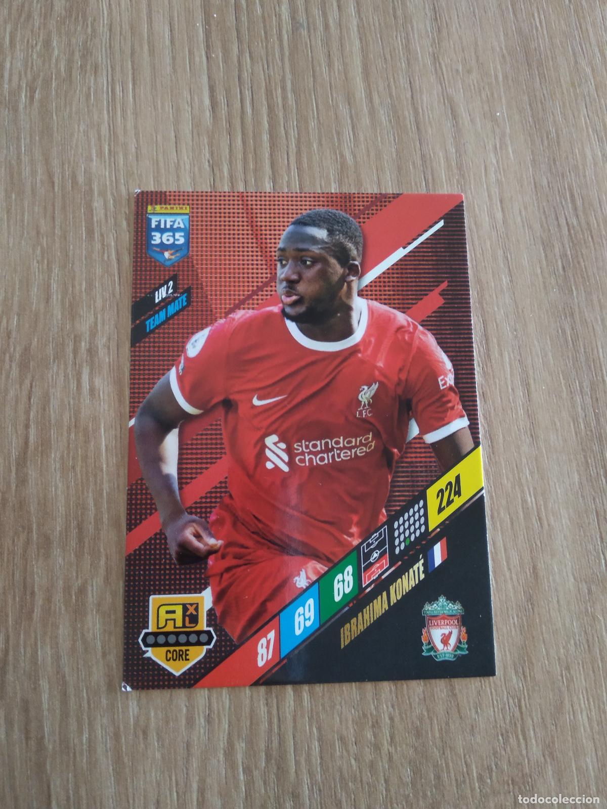 Cromos de F&uacute;tbol: LIV 2 KONATE LIVERPOOL CROMO FUTBOL PANINI ADRENALYN 23-24 FIFA 365 2023-2024