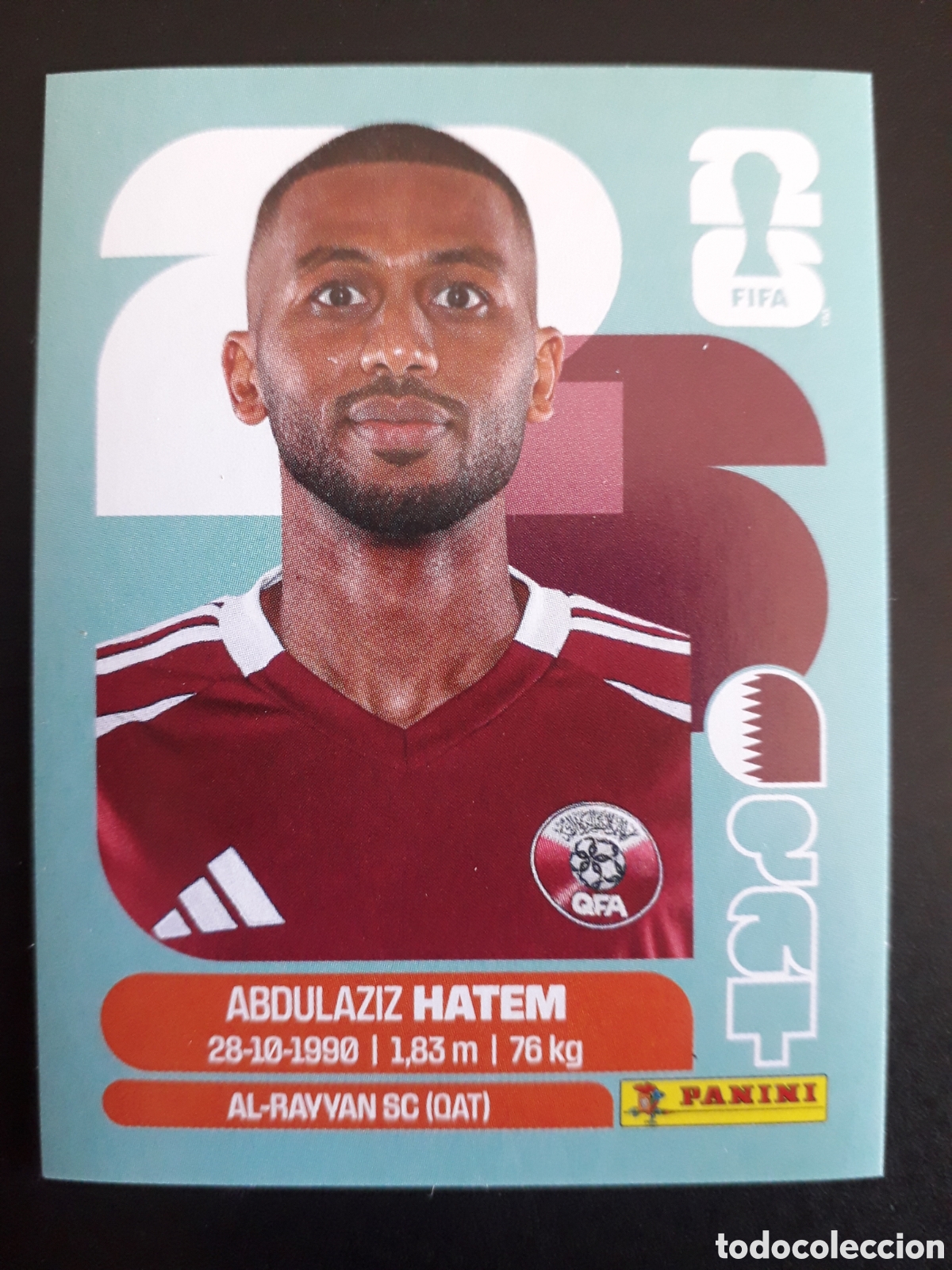 Cromos de F&uacute;tbol: HATEM QATAR QAT 15 MUNDIAL F&Uacute;TBOL 2026 FIFA WORLD CUP PANINI SIN PEGAR PEDIDO M&Iacute;NIMO 3&euro;