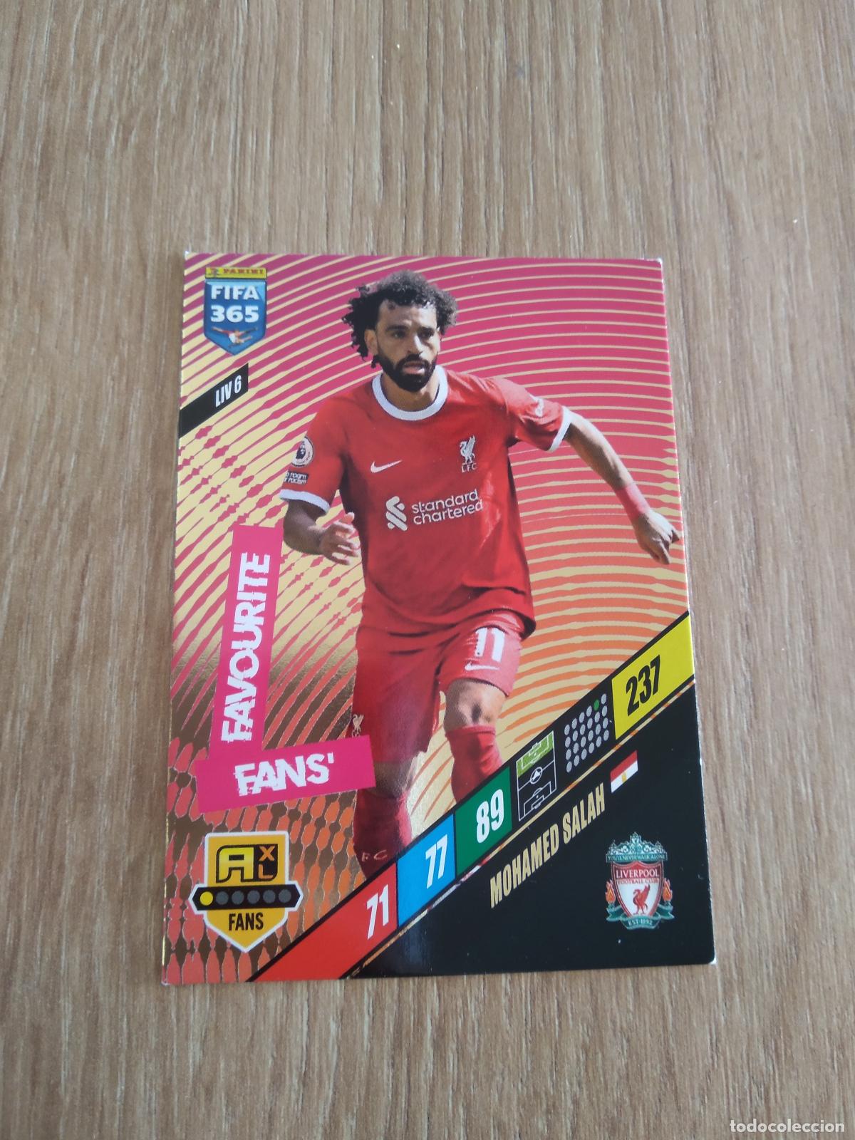 Cromos de F&uacute;tbol: LIV 6 SALAH LIVERPOOL CROMO FUTBOL PANINI ADRENALYN 23-24 FIFA 365 2023-2024