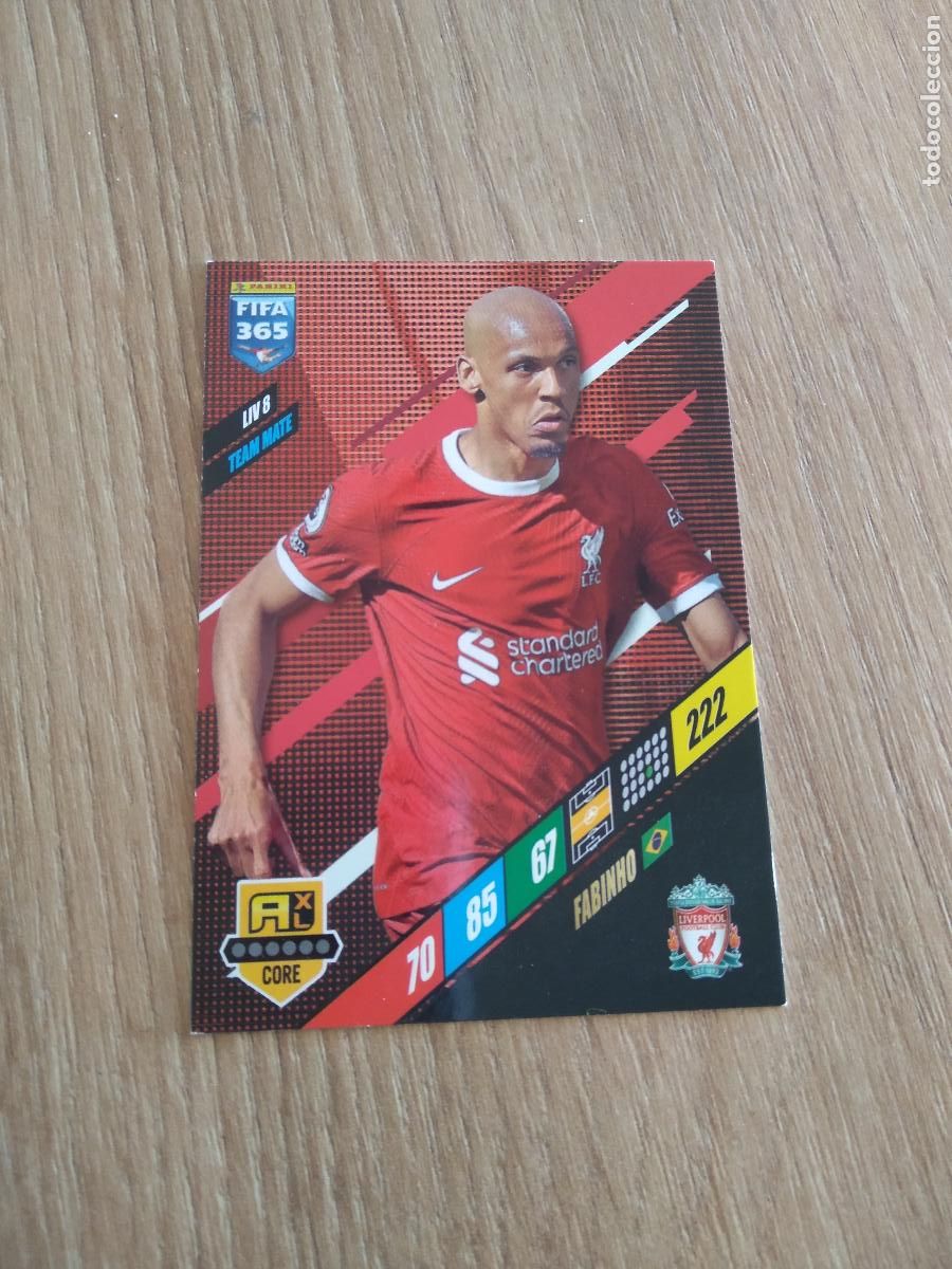 Cromos de F&uacute;tbol: LIV 8 FABINHO LIVERPOOL CROMO FUTBOL PANINI ADRENALYN 23-24 FIFA 365 2023-2024
