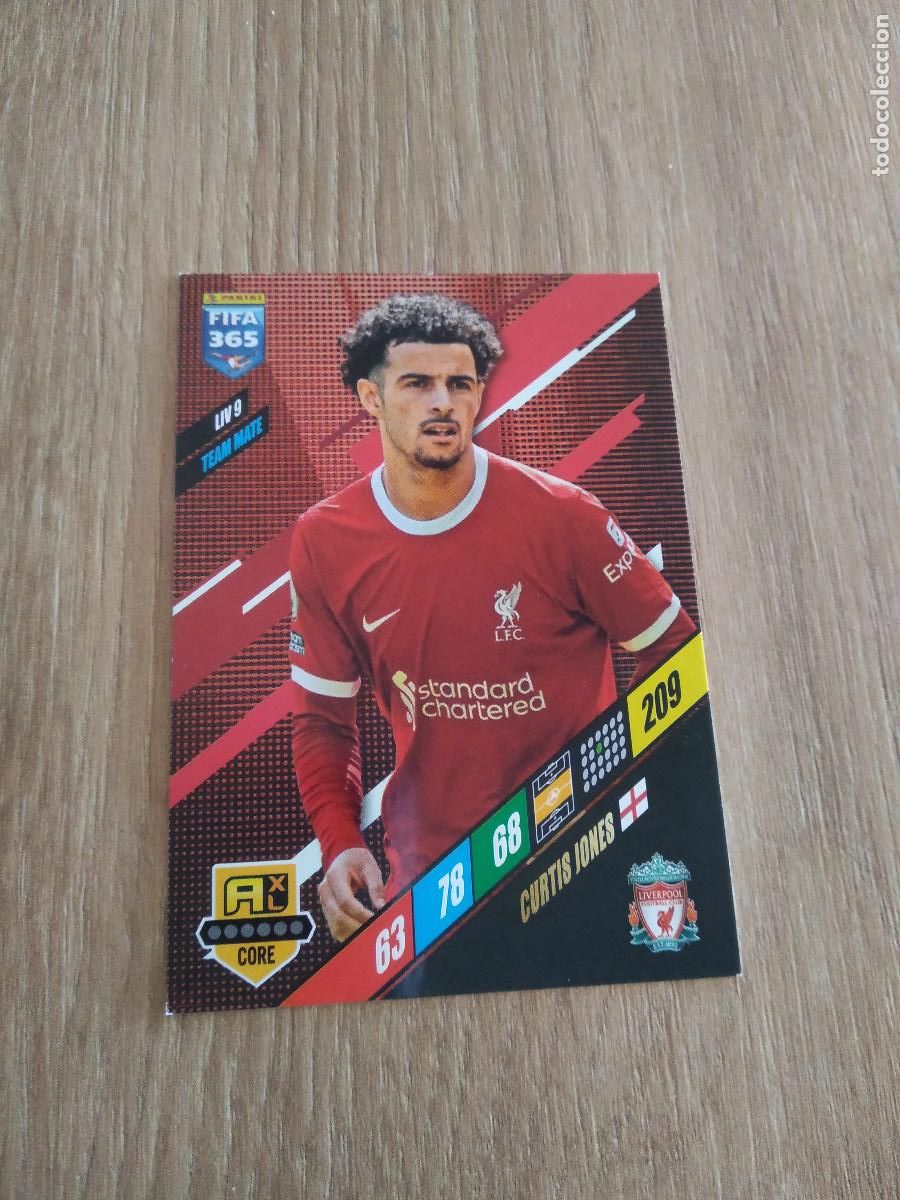 Cromos de F&uacute;tbol: LIV 9 CURTIS JONES LIVERPOOL CROMO FUTBOL PANINI ADRENALYN 23-24 FIFA 365 2023-2024