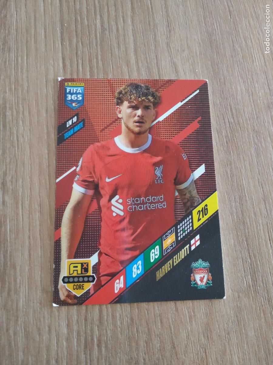 Cromos de F&uacute;tbol: LIV 10 HARVEY ELLIOTT LIVERPOOL CROMO FUTBOL PANINI ADRENALYN 23-24 FIFA 365 2023-2024