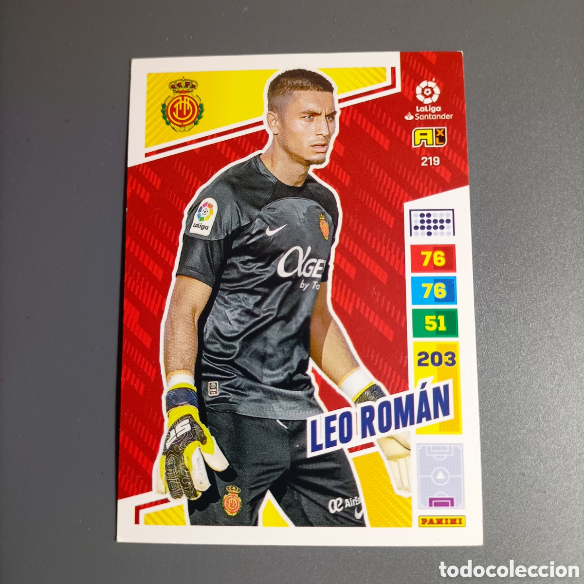 Cromos de F&uacute;tbol: ADRENALYN. LIGA 2022-2023 (MALLORCA) №219 LEO ROM&Aacute;N
