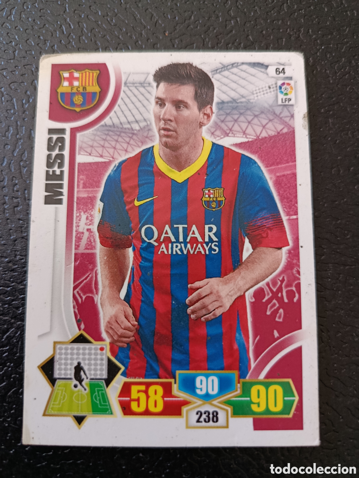 Cromos de F&uacute;tbol: Adrenalyn 2013 2014 13 14 panini Messi n&deg; 64 Barcelona